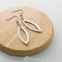 555Jewelry Womens Stainless Steel Teardrop Hollow Dangle Stylish Shiny Earrings