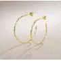 FANCIME Yellow Gold Plated 925 Sterling Silver Large Big Twisted Open Half Hoop Earrings Dainty Fine Jewelry Gifts for Women, 35 mm FANCIME Yellow Gold Plated 925 Sterling Silver Large Big Twisted Open Half Hoop Earrings Dainty Fine Jewelry Gifts for Women, 35 mm