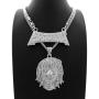 Hip Hop Lil Pump Portrait & Esskeetit pendant & 20'' Rope, 24'' Cuban Chain Necklace