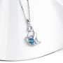 YFN 925 Sterling Silver Penguin Gifts Penguin Necklace Heart Pendant Necklace for Women Jewelry Gifts
