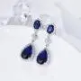 SELOVO Teardrop Drop Dangle Earrings Silver Tone Party Jewelry SELOVO Teardrop Drop Dangle Earrings Silver Tone Party Jewelry