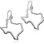 PammyJ Silvertone State of Texas Dangle Earrings PammyJ Silvertone State of Texas Dangle Earrings