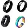 4pcs Genuine Hematite Rings Necklace Set, absorbs Negative Energy Ring Relieve Fidget Anxiety Mood Ring Balance Root Chakra Jewelry Gifts for Woman Man 4pcs Genuine Hematite Rings Necklace Set, absorbs Negative Energy Ring Relieve Fidget Anxiety Mood Ring Balance Root Chakra Jewelry Gifts for Woman Man