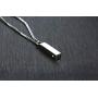 VNOX Cremation Urn Jewelry Customized Rectangle Cube Urn Necklace for Ashes Holder Pendant Keepsake Jewelry