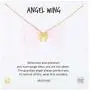 MUSTHAVE Angel Wing 18K Gold Plated Necklace with Message Card, Yellow and White Color, Anchor Chain, Best Gift Necklace, Size 16 inch + 2 inch Extender, Guardian Angel Necklace, Gift Card