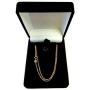 14k Rose Gold Singapore Chain Necklace, 1.0mm