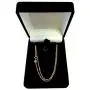 14k Rose Gold Singapore Chain Necklace, 1.0mm 14k Rose Gold Singapore Chain Necklace, 1.0mm