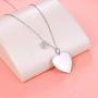 FLYOW Sterling Silver Always Remember You are Braver Than You Believe Jewelry Heart Pendant Necklace Inspirational Gifts for Daughter from Mom Dad