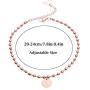 366DAYS Valentines Day Jewelry Gift 316l Stainless Steel Titanium Bracelet Rose Gold Adjustable Bracelets Link for Women Girls