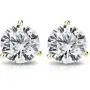 14K Gold Plated Sterling Silver Cubic Zirconia Stud Earrings for Women 14K Gold Plated Sterling Silver Cubic Zirconia Stud Earrings for Women