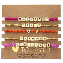 RACHEL Rachel Roy Multi Layer Stretch Bracelets for Women Fashion Jewelry