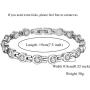 Feraco Magnetic Bracelet for Women Arthritis Pain Relief Titanium Steel Magnetic Therapy Bracelets with Gorgeous Sparkling Cubic Zirconia Costume Jewelry