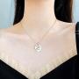 HooAMI Cremation Jewelry for Ashes My Family My Friend Heart Urn Necklace Memorial Pendant