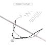 JUESJ Vintage Double Layers Anklets for Women Sun Sunflower Elephant Ancient Silver Alloy Pendant Rope Chain Beach Summer Foot Ankle Jewelry (Sunlight)