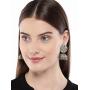 Aheli Tribal Muse Collection Oxidized Jhumki for Indian Women Ethnic Boho Dangle Earrings Fashion Jewelry
