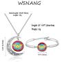 WSNANG Movie Inspired Gift Movie Necklace Movie Bracelet Set Dc Comics Fan Gift