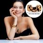 Hicarer Acrylic Leopard Jewelry Set for Women Girls Statement Boho Resin Earrings Necklace Bracelet