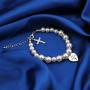 AKTAP Christening Gifts First Communion Bracelet Goddaughter Pearl Bracelet with Cross Charm