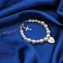 AKTAP Christening Gifts First Communion Bracelet Goddaughter Pearl Bracelet with Cross Charm AKTAP Christening Gifts First Communion Bracelet Goddaughter Pearl Bracelet with Cross Charm