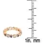 Dazzlingrock Collection 10K Gold Round Blue Sapphire and White Diamond Ladies Vintage Style Anniversary Wedding Stackable Ring