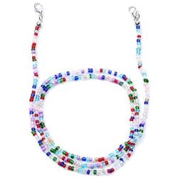 Halawly Face Mask Lanyard for Women Kids Colorful Beaded Lanyard Necklace Eyeglass Lanyard