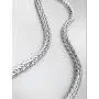 Artisanal Designer Balinese Kali Dots Magnetic Barrel Clasp Silver Cable Chain Necklace Artisanal Designer Balinese Kali Dots Magnetic Barrel Clasp Silver Cable Chain Necklace