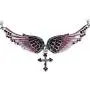 Szxc Jewelry Womens Crystal Guardian Angel Wings Cross Choker Pendant Necklaces 18''+2'' Szxc Jewelry Womens Crystal Guardian Angel Wings Cross Choker Pendant Necklaces 18''+2''