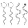 Snake Earrings for Women Silver Snake Dangle Earrings Gold Snake Hoop Earrings Snake Drop Earrings Dainty Serpent Snake Jewelry