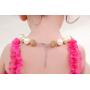 vcmart Girls Gold Chunky Bubblegum Beaded Necklace & Bracelet Set as Gifts