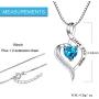 NUOKUN I Love You Mom S925 Sterling Silver Heart Pendant Necklace Mothers Birthday Gift