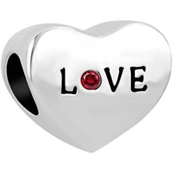 LovelyJewelry Puzzle Awareness Beads Heart for Bracelet Autism Charms