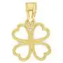 10k Solid Real Gold Four Leaf Clover Pendant, Good Luck Charm Irish Jewelry Gifts