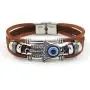 Leather Evil Eye Bracelet Wristband Vintage Three-Row Leather Hamsa Hand Blue Eyes Bracelet Retro Multi-Layer Rope Wrap Bracelet Handmade Devils Eye Bangle Strand Bracelet Turkish Jewelry Leather Evil Eye Bracelet Wristband Vintage Three-Row Leather Hamsa Hand Blue Eyes Bracelet Retro Multi-Layer Rope Wrap Bracelet Handmade Devils Eye Bangle Strand Bracelet Turkish Jewelry