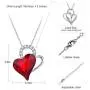 Shahd Women Necklace Love Heart Pendant Necklace Guardian Angel，Crystal with Gift Box Mother Day Gifts for Her Women Party/Anniversary Day/Birthday 18''+2'' Extender