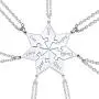 BFF Necklace for 2/3/4/5/6 Stainless Steel Chain Personalized Family Love/Friendship Jewelry Set Free Engraving Heart Pendants BFF Necklace for 2/3/4/5/6 Stainless Steel Chain Personalized Family Love/Friendship Jewelry Set Free Engraving Heart Pendants