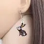 WEVENI Acrylic Halloween Bunny Hare Paper Cutting Rabbit Earrings Dangle Drop Pet Jewelry For Women Girls Gift WEVENI Acrylic Halloween Bunny Hare Paper Cutting Rabbit Earrings Dangle Drop Pet Jewelry For Women Girls Gift