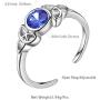 Aurora Tears Music/Knot Rings Women 925 Sterling Silver Music/Celetic Earrings Crystal Fashion Jewelry