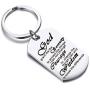 Religious Jewelry God Grant Me The Serenity Prayer Quote Dog Tag Keyring Christian Gift Inspirational Bracelet