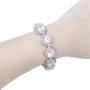 EVER FAITH Wedding Round Pave CZ Star Inspired Jewelry Set - Necklace Earrings Bracelet