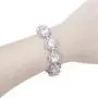 EVER FAITH Wedding Round Pave CZ Star Inspired Jewelry Set - Necklace Earrings Bracelet