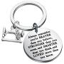 WSNANG Sewer Gift Costume Designer Graduation Gift Always Remember You are Braver Stronger Smarter Than You Think Keychain Quilting Jewelry Gift for Women