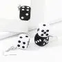 coadipress 3D Dice Dangle Drop Earrings Set for Women Girls Funny Punk Resin White Black Cube Dice Casino Contracted Sieve Disco Dancing Earrings jewelry coadipress 3D Dice Dangle Drop Earrings Set for Women Girls Funny Punk Resin White Black Cube Dice Casino Contracted Sieve Disco Dancing Earrings jewelry