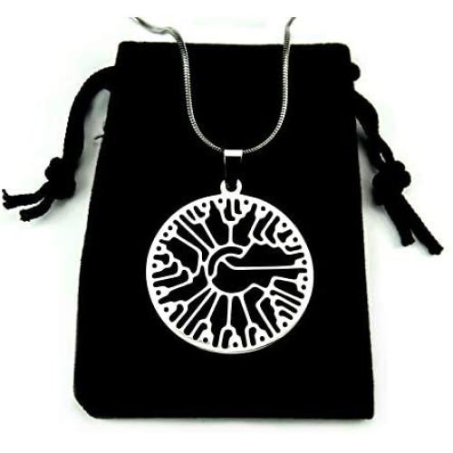 Phylogenetic Tree Necklace, 20'' Chain, Pure 304 Stainless Steel, Evolutionary Biology Tree of Life Ancestry Origin Jewelry