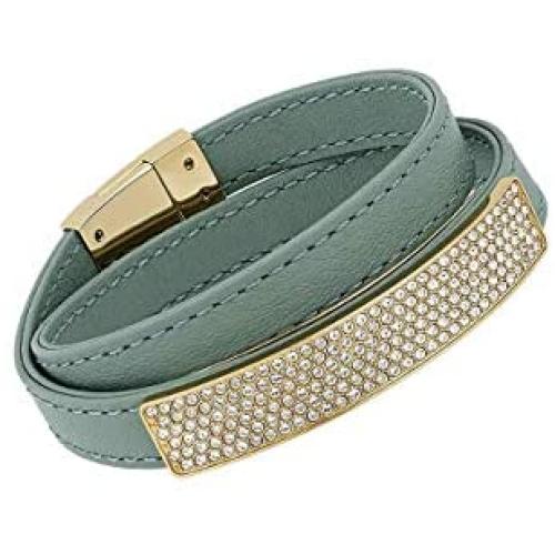Swarovski 5120641 Vio Cielo Leather Bracelet