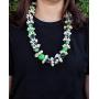 Hawaiian Leis Kukui Nut Beads Necklaces with Cowrie Shell for Men and Women 28'' Adjustable Assorted Color Lei