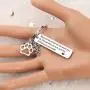SEIRAA Veterinarian Gifts Veterinary Medicine Graduation Gift Medical Caduceus Charm Keychain with Paw Print Vet Tech Jewelry