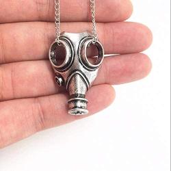 jewelry world Mask Necklace Apocalypse Steampunk Doctor WHO Themed hollow face mask pendant chain necklace for women men