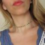 Yalice Multicolor Choker Necklace Chain Rainbow Seed Bead Necklaces Jewelry for Women and Girls
