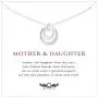 Mother Daughter Eternity Circles Sterling Silver Necklace - Jewelry Gift for Mom Daughter Birthday Mothers Day