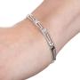 YOSI ALTMANN - Sterling Silver Greek Key Link Bracelet for Woman 7 inch Hand Made 0.925